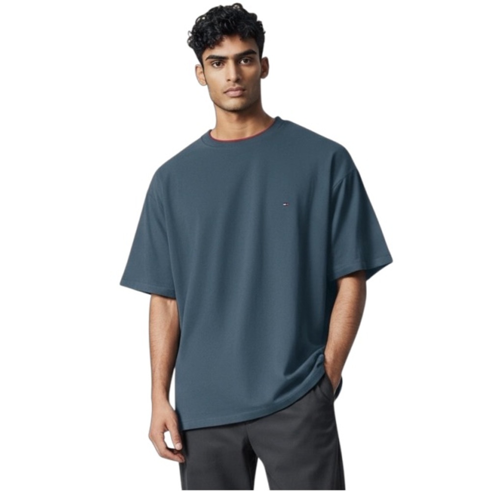 TOMMY HILFIGER XXL Teal Blue Green Tee Shirt T Shirt